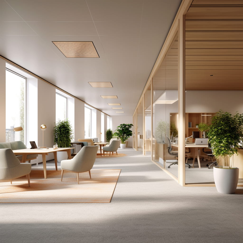 Aménagement de bureaux professionnels et d'espace de travail