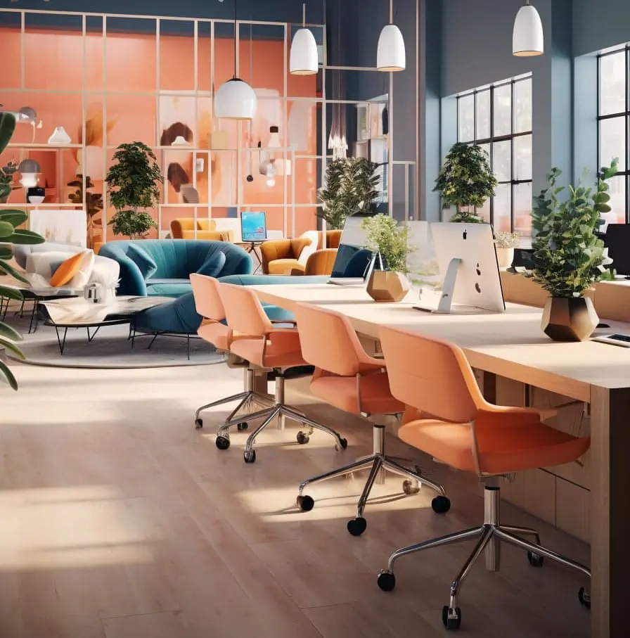 Aménagement de bureaux - espace coworking - open space