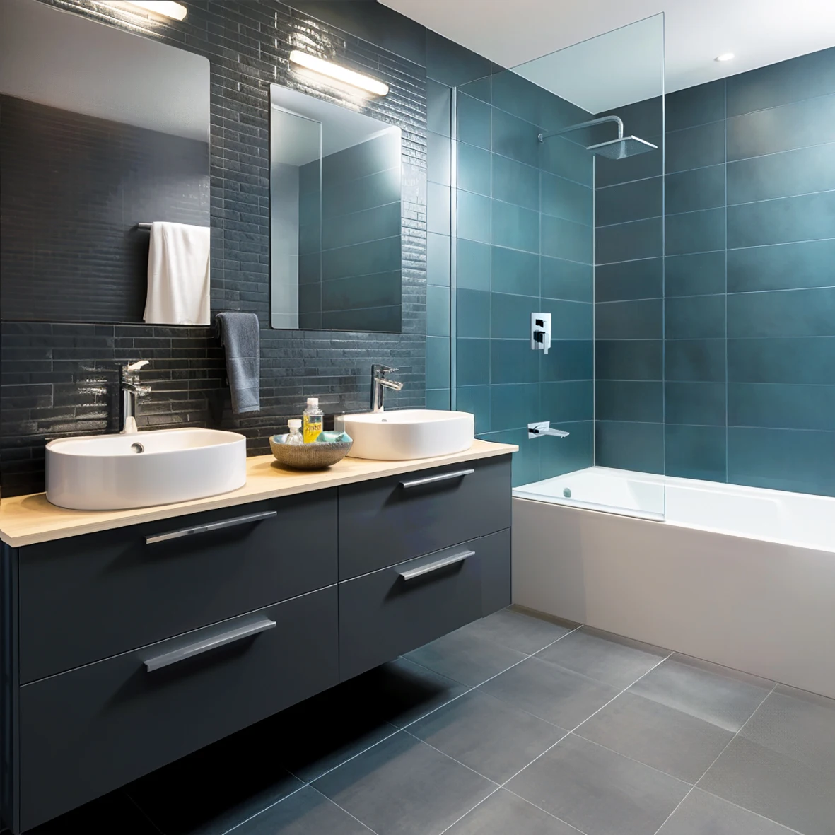 Salle de bains Rénovation d'un appartement Haussmannien à Paris - salle de bains